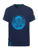 Trollkids T-Shirt "Troll XT" in Marineblau / Mittelblau