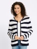 Heine Strickjacke in marine-ecru-gestreift