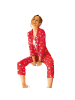 hajo Single-Jersey Schlafanzug in rot