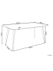 Beliani Esstisch RODALLO in Weiß - (W) 90 x (H) 75 x (L) 160 cm