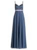 Vera Mont Abendkleid mit Spitze in Blue Stone