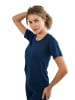 Stark Soul® Sport Shirt Damen Racer - Seamless Laufshirt in marineblau