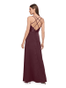 Vera Mont Abendkleid mit V-Ausschnitt in Deep Dahlia