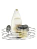 Wenko Eckregal für Badezimmer in Silbern, (B) 22 x (H) 10,5 x (L) 22 cm