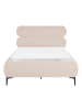 Beliani Doppelbett LESSAY in Beige/Schwarz - (W) 135 x (H) 103 x (L) 213 cm