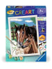 Ravensburger Ravensburger CreArt, Malen nach Zahlen Kinder - Pferd mit Fohlen in bunt