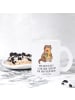 Mr. & Mrs. Panda Glas Otter Blumenstrauß mit Spruch in Transparent