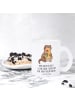 Mr. & Mrs. Panda Teetasse Otter Blumenstrauß mit Spruch in Transparent