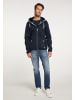 ICEBOUND Herren Strickfleecejacke in Marine Melange