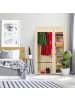 relaxdays 3x Stoffschrank in Beige - (B)107 x (H)174 x (T)42,5 cm