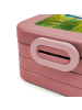 Mr. & Mrs. Panda Bento Box Einhorn Mann Design ohne Spruch in Rot Pastell