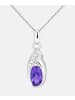 Diamant L'éternel Halskette aus 375 Weißgold mit 0.42 Karat Diamant mit Amethyst