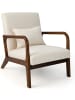COSTWAY Sessel Wohnzimmer 65x79x77cm in Beige
