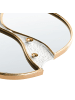 Beliani Wandspiegel TAWLEY in Gold/Weiß - (W) 45 x (H) 76 x (L) 3 cm