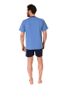 NORMANN kurzarm Schlafanzug Shorty Pyjama - 77282 in blau