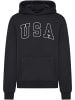 Mister Tee Hoodie "USA Fluffy Hoody" in Schwarz
