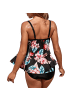 COFI 1453 Tropischer Tankini für Damen Verspielt und Stylisch für Sonne in Mehrfarbig