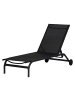 ebuy24 Sonnenliege Halfdan Schwarz 67 x 190 cm