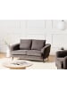 Beliani 2-Sitzer Sofa KJAER in Beige/Schwarz - (W) 155 x (H) 100 x (L) 100 cm