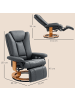 HOMCOM Relaxsessel-78L x 88B x 103H cm-Dunkelgrau