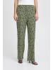 ICHI Casual Hose IHAYA Regular fit in Sprucestone Flower Aop