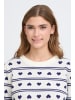 ICHI Langarm IHBRIELLE Loose fit in BIRCH W BLUE PRINT