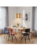 home24 home24 Pendelleuchte aus Eisen und Textil 1-flammig im modernen Stil in Taupe