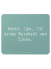 Mr. & Mrs. Panda Computer-Mauspad Spruch Opa Weisheit und Liebe ... in Meeresbrise