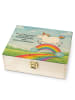 Mr. & Mrs. Panda Tee Box Einhorn Regenbogen Design mit Spruch in Weiß