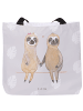 Mr. & Mrs. Panda Strandtasche Faultier Pärchen ohne Spruch in Grau Pastell