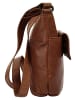 SPIKES & SPARROW Umhängetasche echt Leder in cognac