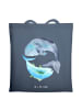 Mr. & Mrs. Panda Jutebeutel Walfisch Thunfisch ohne Spruch in Indigo Blue