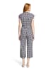Betty Barclay Jumpsuit mit Eingrifftaschen in Dunkelblau/Weiß