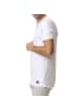 adidas 2er Pack V-Neck T-Shirt in Weiß