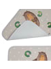 Mr. & Mrs. Panda Badematte Otter Seerose ohne Spruch in Grau Pastell