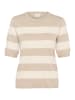 Kaffe Strickpullover KAlizza Regular fit in Chalk/Feather Grey Bold Stripe