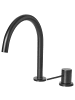 Beliani Wasserhähne COLICO in Schwarz - (W) 4 x (H) 24 x (L) 21 cm