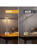 ZMH 2er-Set Tischleuchte LED in gold Akku Kabellos Touch Dimmbar H 31.5cm