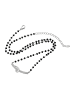 faina Women Necklace in Rose Gold Black