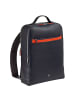 DuDu Rucksack Leder 38 cm Laptopfach in navy