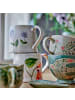 Bloomingville Becher CAMILLA Beige mit Blumen 2er Set
