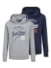 JACK & JONES Junior 2er Pack Kapuzen-Sweatshirts in navy blazer