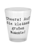 Mr. & Mrs. Panda Schnapsglas Spruch Schnapsglas Freude mit Spruch in Transparent