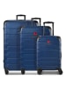 Tonino Lamborghini Milano 4 Rollen Kofferset 3-teilig mit Dehnfalte navy
