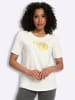 Sieh an! Rundhals-Shirt in zitrone + ecru-zitrone