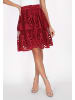 faina Women Skirt in wine red