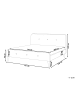 Beliani Doppelbett RENNES in Beige/Heller Holzfarbton - (W) 151 x (H) 107 x (L) 216 cm