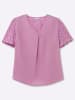 sheego Kurzarmbluse in orchidee