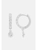 Ethische Diamanten Ohrringe aus 375 Weißgold mit Lab Grown Diamant