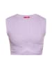 Swirly Damen Crop-Top in LAVENDEL